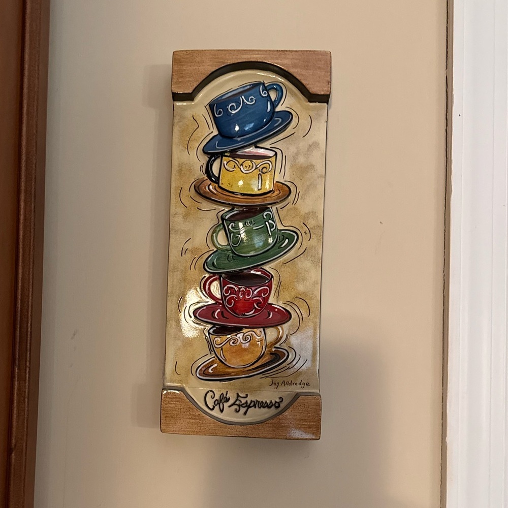Colorful Coffee Cup Wall Art